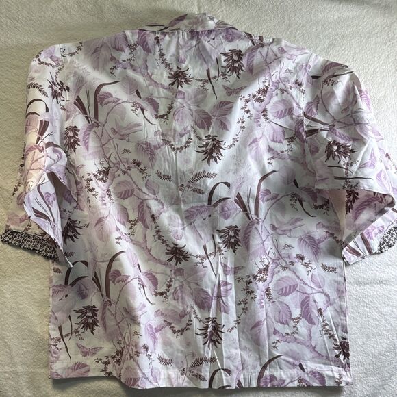 Crabtree & Evelyn Bamboo Vintage Toile Pajama Set S Ruffle Sleepwear NWT - Picture 14 of 16